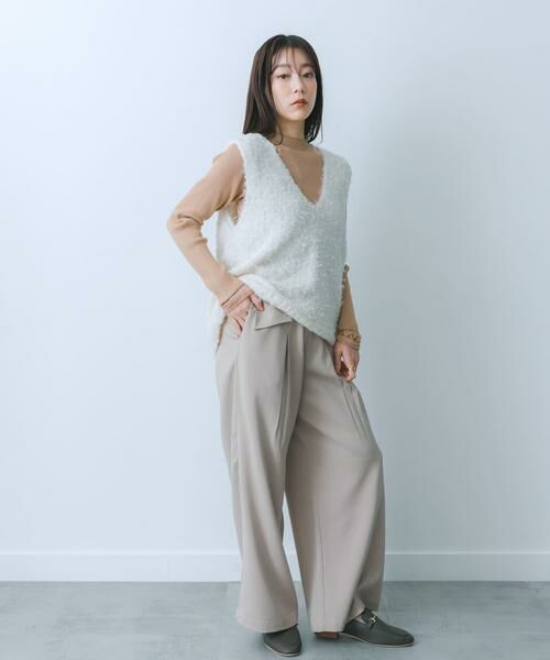 SENSE OF PLACE by URBAN RESEARCH / センスオブプレイス バイ アーバンリサーチ ベスト | チュールテープニットベスト | 詳細9