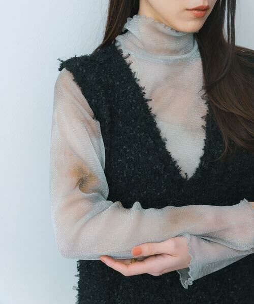 SENSE OF PLACE by URBAN RESEARCH / センスオブプレイス バイ アーバンリサーチ ベスト | チュールテープニットベスト | 詳細13