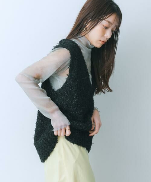 SENSE OF PLACE by URBAN RESEARCH / センスオブプレイス バイ アーバンリサーチ ベスト | チュールテープニットベスト | 詳細16