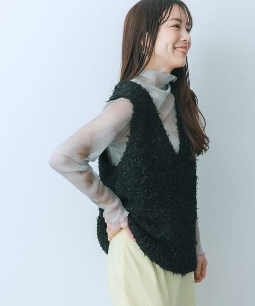 SENSE OF PLACE by URBAN RESEARCH / センスオブプレイス バイ アーバンリサーチ ベスト | チュールテープニットベスト | 詳細17