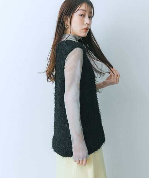 SENSE OF PLACE by URBAN RESEARCH / センスオブプレイス バイ アーバンリサーチ ベスト | チュールテープニットベスト | 詳細18