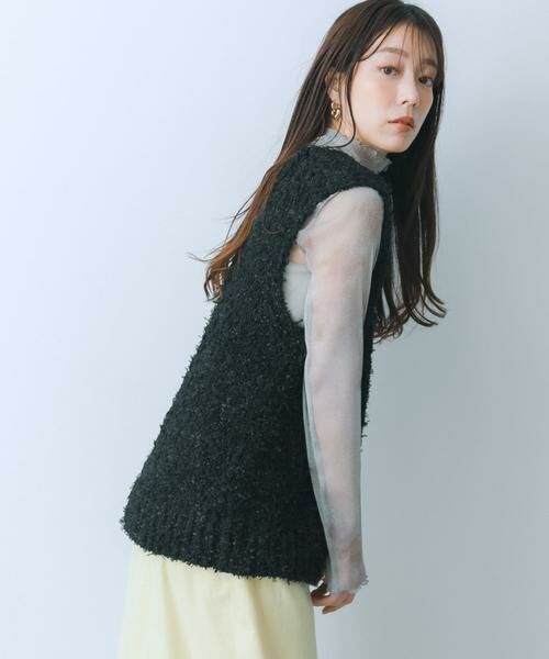 SENSE OF PLACE by URBAN RESEARCH / センスオブプレイス バイ アーバンリサーチ ベスト | チュールテープニットベスト | 詳細19