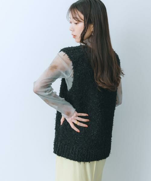SENSE OF PLACE by URBAN RESEARCH / センスオブプレイス バイ アーバンリサーチ ベスト | チュールテープニットベスト | 詳細20