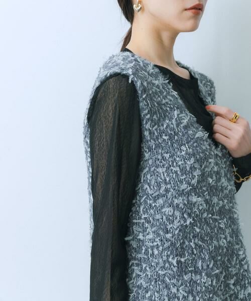 SENSE OF PLACE by URBAN RESEARCH / センスオブプレイス バイ アーバンリサーチ ベスト | チュールテープニットベスト | 詳細26