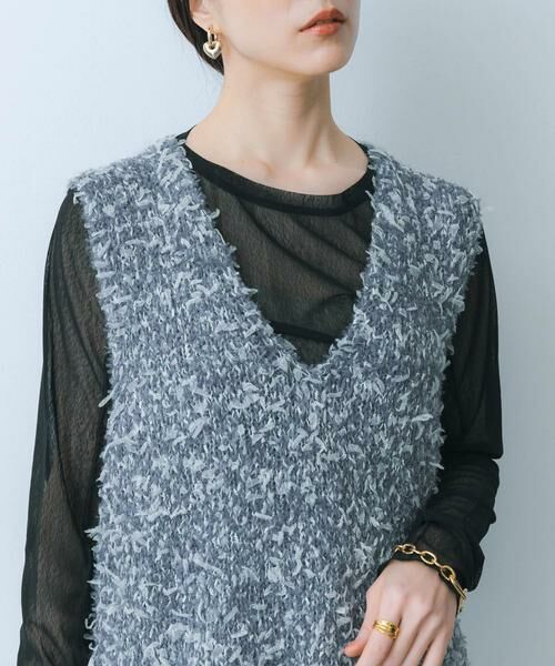 SENSE OF PLACE by URBAN RESEARCH / センスオブプレイス バイ アーバンリサーチ ベスト | チュールテープニットベスト | 詳細27