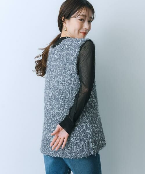 SENSE OF PLACE by URBAN RESEARCH / センスオブプレイス バイ アーバンリサーチ ベスト | チュールテープニットベスト | 詳細30