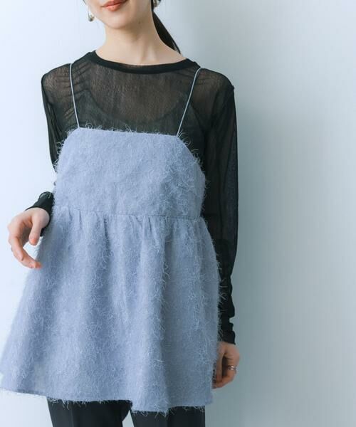 SENSE OF PLACE by URBAN RESEARCH / センスオブプレイス バイ アーバンリサーチ キャミソール・チューブトップ | ジャガードフリンジキャミソールトップ | 詳細1