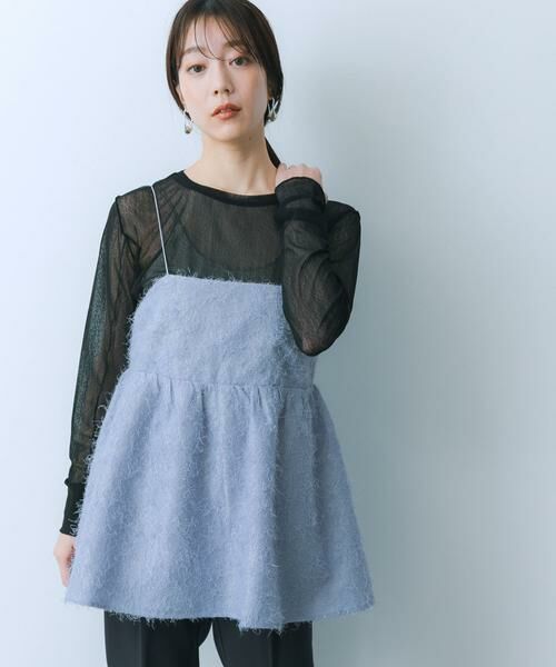 SENSE OF PLACE by URBAN RESEARCH / センスオブプレイス バイ アーバンリサーチ キャミソール・チューブトップ | ジャガードフリンジキャミソールトップ | 詳細3