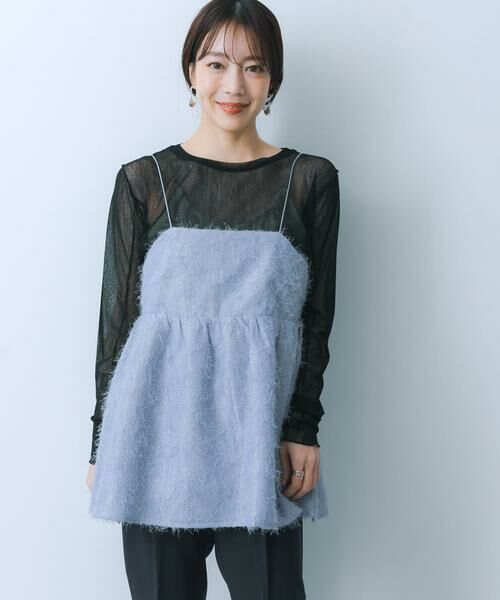 SENSE OF PLACE by URBAN RESEARCH / センスオブプレイス バイ アーバンリサーチ キャミソール・チューブトップ | ジャガードフリンジキャミソールトップ | 詳細4