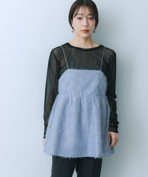 SENSE OF PLACE by URBAN RESEARCH / センスオブプレイス バイ アーバンリサーチ キャミソール・チューブトップ | ジャガードフリンジキャミソールトップ | 詳細5