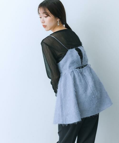 SENSE OF PLACE by URBAN RESEARCH / センスオブプレイス バイ アーバンリサーチ キャミソール・チューブトップ | ジャガードフリンジキャミソールトップ | 詳細9