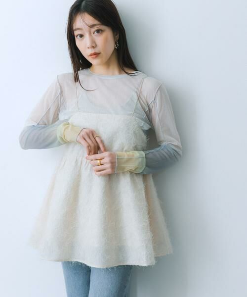 SENSE OF PLACE by URBAN RESEARCH / センスオブプレイス バイ アーバンリサーチ キャミソール・チューブトップ | ジャガードフリンジキャミソールトップ | 詳細20