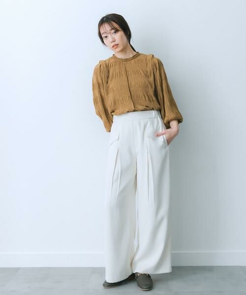 SENSE OF PLACE by URBAN RESEARCH / センスオブプレイス バイ アーバンリサーチ その他パンツ | フラップポケットワイドパンツ(アイボリー)