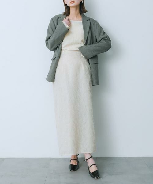 SENSE OF PLACE by URBAN RESEARCH / センスオブプレイス バイ アーバンリサーチ スカート | ジャガードフリンジスカート | 詳細13