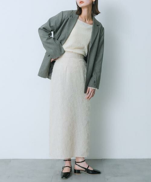 SENSE OF PLACE by URBAN RESEARCH / センスオブプレイス バイ アーバンリサーチ スカート | ジャガードフリンジスカート | 詳細15