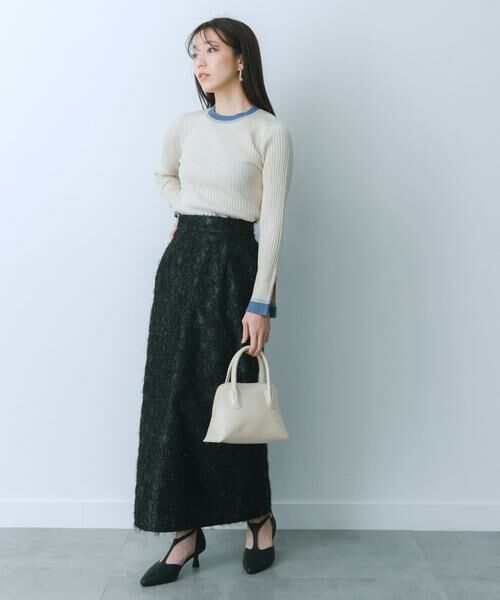 SENSE OF PLACE by URBAN RESEARCH / センスオブプレイス バイ アーバンリサーチ スカート | ジャガードフリンジスカート | 詳細26
