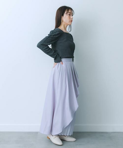 SENSE OF PLACE by URBAN RESEARCH / センスオブプレイス バイ アーバンリサーチ スカート | シアープリーツレイヤードスカート | 詳細10