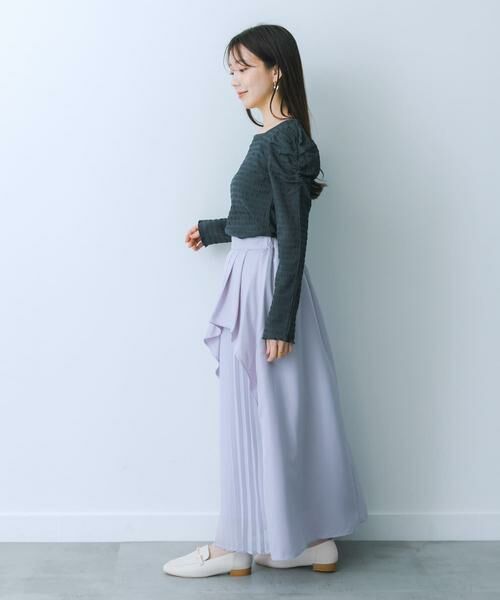 SENSE OF PLACE by URBAN RESEARCH / センスオブプレイス バイ アーバンリサーチ スカート | シアープリーツレイヤードスカート | 詳細11
