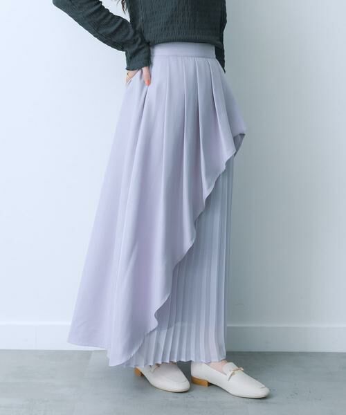 SENSE OF PLACE by URBAN RESEARCH / センスオブプレイス バイ アーバンリサーチ スカート | シアープリーツレイヤードスカート | 詳細4