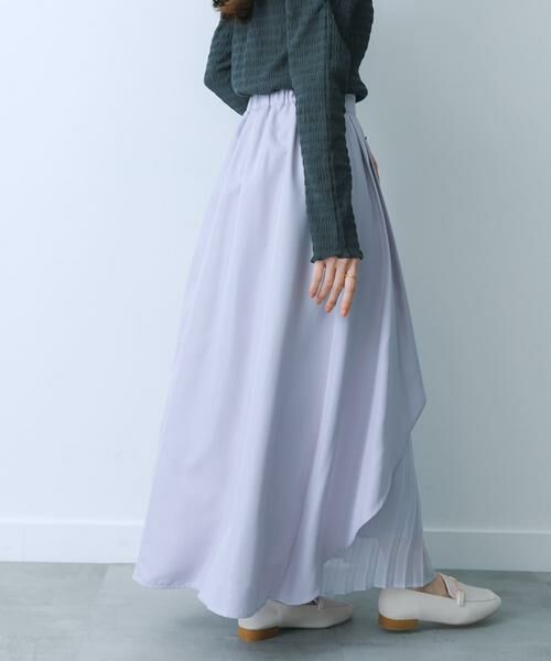 SENSE OF PLACE by URBAN RESEARCH / センスオブプレイス バイ アーバンリサーチ スカート | シアープリーツレイヤードスカート | 詳細5