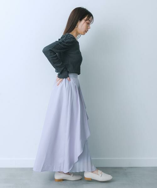SENSE OF PLACE by URBAN RESEARCH / センスオブプレイス バイ アーバンリサーチ スカート | シアープリーツレイヤードスカート | 詳細9