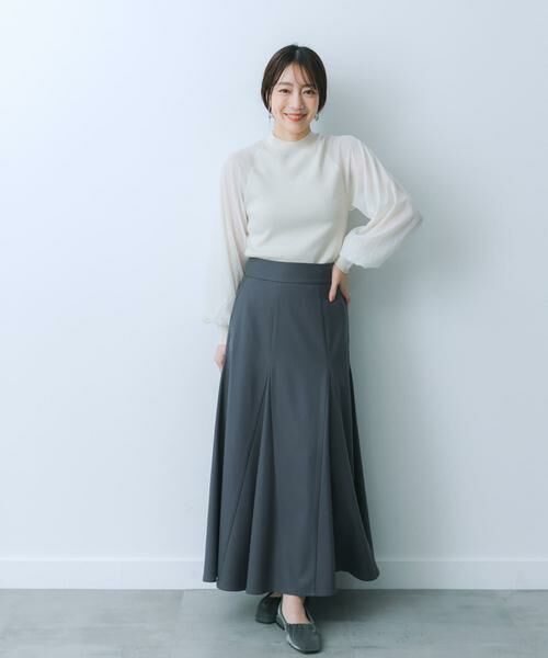 SENSE OF PLACE by URBAN RESEARCH / センスオブプレイス バイ アーバンリサーチ スカート | ハイウエストセミフレアスカート | 詳細18