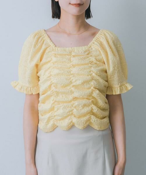 SENSE OF PLACE by URBAN RESEARCH / センスオブプレイス バイ アーバンリサーチ Tシャツ | シャーリングスクエアトップ | 詳細5