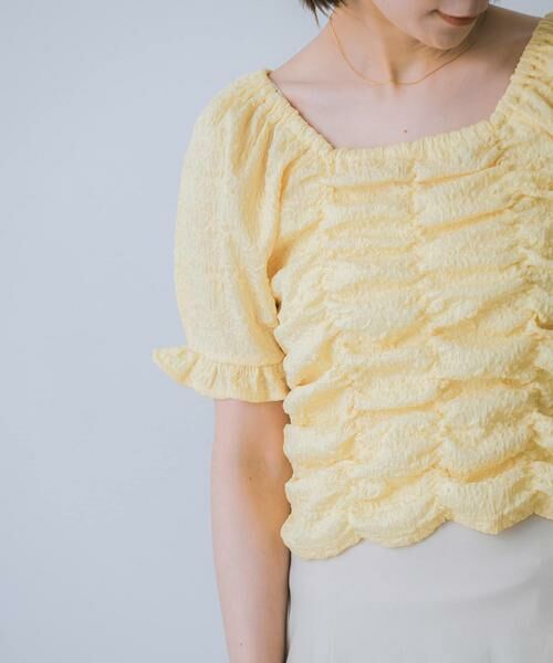 SENSE OF PLACE by URBAN RESEARCH / センスオブプレイス バイ アーバンリサーチ Tシャツ | シャーリングスクエアトップ | 詳細9