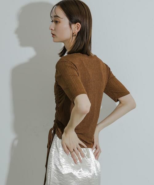 SENSE OF PLACE by URBAN RESEARCH / センスオブプレイス バイ アーバンリサーチ Tシャツ | カットアウトシャーリングトップ(5分袖) | 詳細4