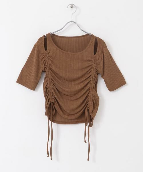 SENSE OF PLACE by URBAN RESEARCH / センスオブプレイス バイ アーバンリサーチ Tシャツ | カットアウトシャーリングトップ(5分袖) | 詳細7