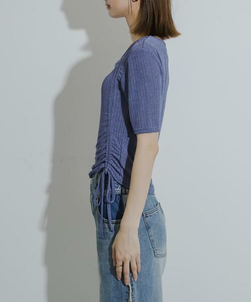 SENSE OF PLACE by URBAN RESEARCH / センスオブプレイス バイ アーバンリサーチ Tシャツ | カットアウトシャーリングトップ(5分袖) | 詳細13