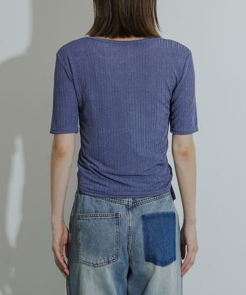 SENSE OF PLACE by URBAN RESEARCH / センスオブプレイス バイ アーバンリサーチ Tシャツ | カットアウトシャーリングトップ(5分袖) | 詳細14