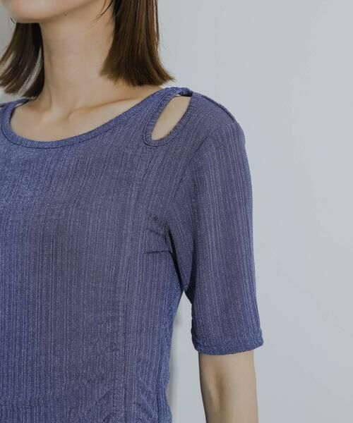 SENSE OF PLACE by URBAN RESEARCH / センスオブプレイス バイ アーバンリサーチ Tシャツ | カットアウトシャーリングトップ(5分袖) | 詳細15