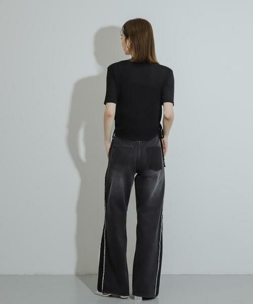 SENSE OF PLACE by URBAN RESEARCH / センスオブプレイス バイ アーバンリサーチ Tシャツ | カットアウトシャーリングトップ(5分袖) | 詳細27