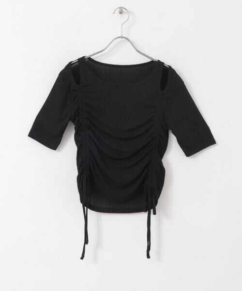 SENSE OF PLACE by URBAN RESEARCH / センスオブプレイス バイ アーバンリサーチ Tシャツ | カットアウトシャーリングトップ(5分袖) | 詳細28