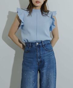 SENSE OF PLACE by URBAN RESEARCH / センスオブプレイス バイ アーバンリサーチ ニット・セーター | フリルコンパクトセーター