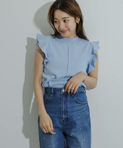 SENSE OF PLACE by URBAN RESEARCH / センスオブプレイス バイ アーバンリサーチ ニット・セーター | フリルコンパクトセーター | 詳細7