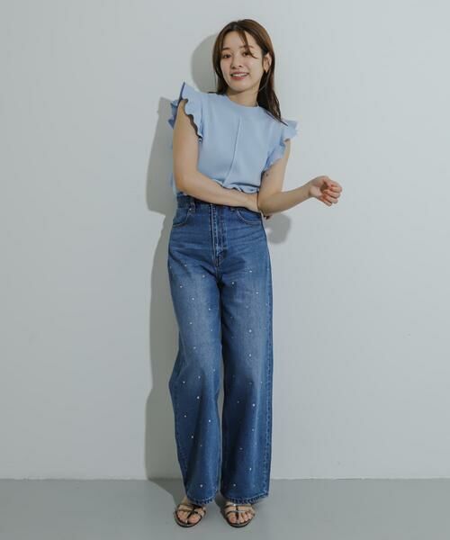 SENSE OF PLACE by URBAN RESEARCH / センスオブプレイス バイ アーバンリサーチ ニット・セーター | フリルコンパクトセーター | 詳細9