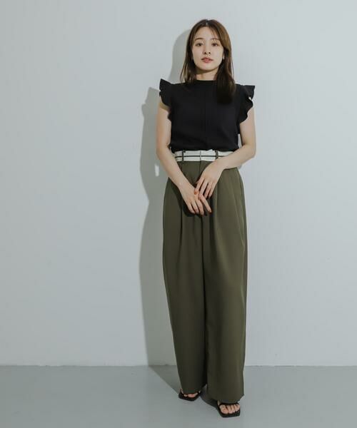 SENSE OF PLACE by URBAN RESEARCH / センスオブプレイス バイ アーバンリサーチ ニット・セーター | フリルコンパクトセーター | 詳細15