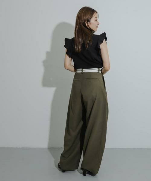 SENSE OF PLACE by URBAN RESEARCH / センスオブプレイス バイ アーバンリサーチ ニット・セーター | フリルコンパクトセーター | 詳細16