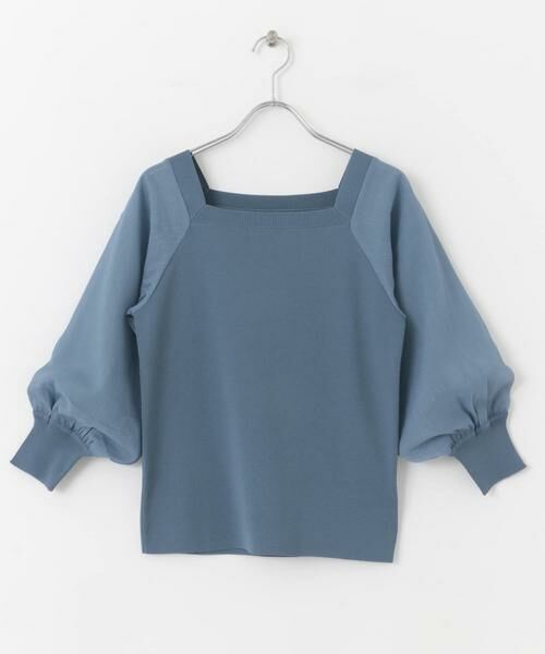 SENSE OF PLACE by URBAN RESEARCH / センスオブプレイス バイ アーバンリサーチ ニット・セーター | シアーボリュームスリーブセーター(5分袖) | 詳細19