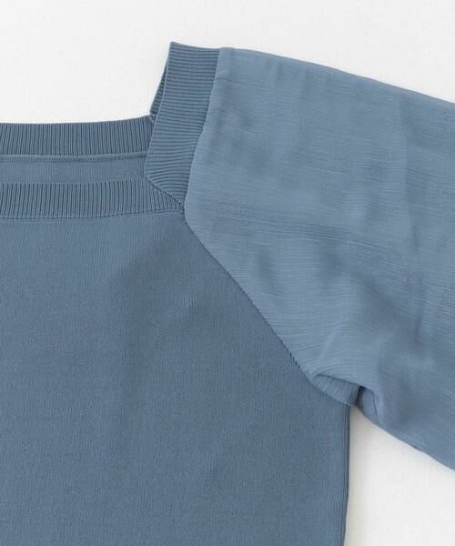 SENSE OF PLACE by URBAN RESEARCH / センスオブプレイス バイ アーバンリサーチ ニット・セーター | シアーボリュームスリーブセーター(5分袖) | 詳細20