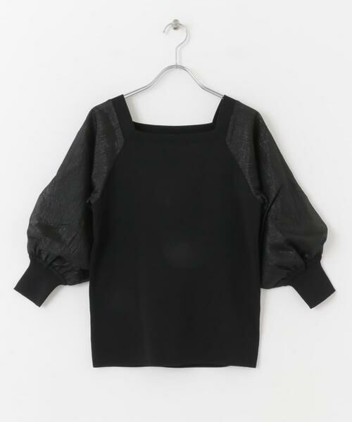 SENSE OF PLACE by URBAN RESEARCH / センスオブプレイス バイ アーバンリサーチ ニット・セーター | シアーボリュームスリーブセーター(5分袖) | 詳細24