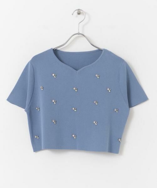 SENSE OF PLACE by URBAN RESEARCH / センスオブプレイス バイ アーバンリサーチ ニット・セーター | ハートネックビジューセーター | 詳細7