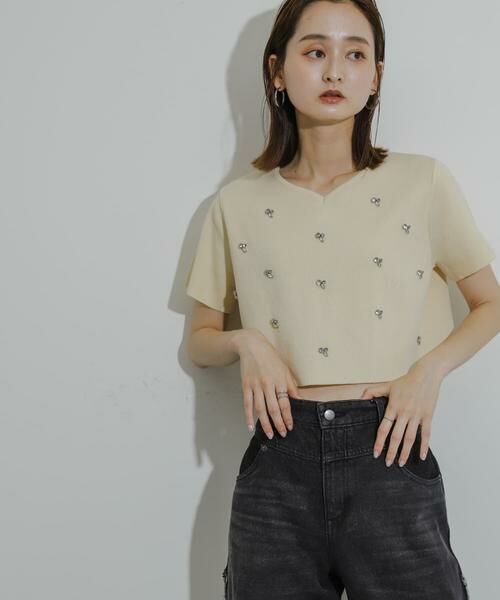 SENSE OF PLACE by URBAN RESEARCH / センスオブプレイス バイ アーバンリサーチ ニット・セーター | ハートネックビジューセーター | 詳細20