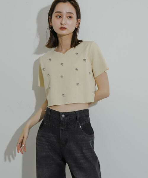 SENSE OF PLACE by URBAN RESEARCH / センスオブプレイス バイ アーバンリサーチ ニット・セーター | ハートネックビジューセーター | 詳細21