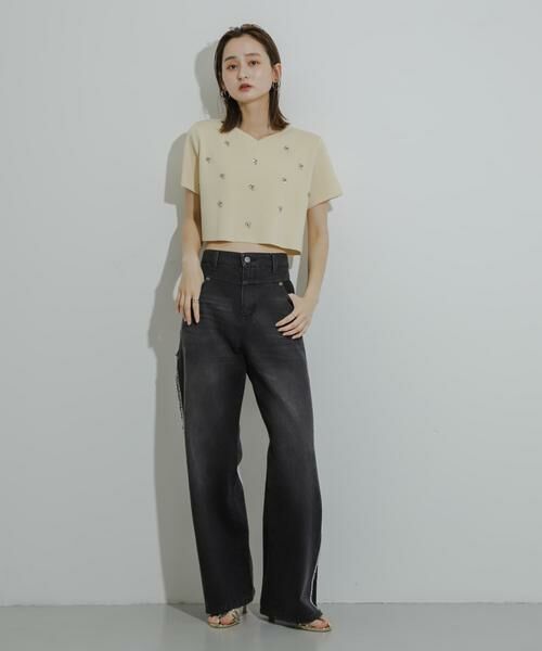 SENSE OF PLACE by URBAN RESEARCH / センスオブプレイス バイ アーバンリサーチ ニット・セーター | ハートネックビジューセーター | 詳細23