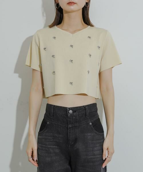 SENSE OF PLACE by URBAN RESEARCH / センスオブプレイス バイ アーバンリサーチ ニット・セーター | ハートネックビジューセーター | 詳細25