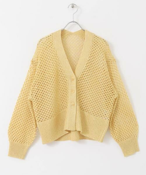 SENSE OF PLACE by URBAN RESEARCH / センスオブプレイス バイ アーバンリサーチ カーディガン・ボレロ | スパンコールメッシュカーディガン | 詳細8