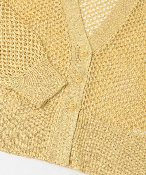 SENSE OF PLACE by URBAN RESEARCH / センスオブプレイス バイ アーバンリサーチ カーディガン・ボレロ | スパンコールメッシュカーディガン | 詳細9